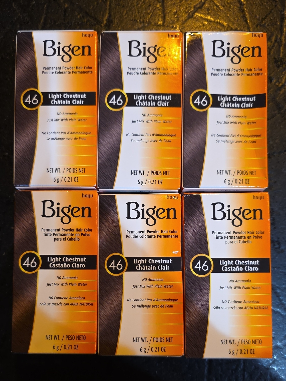Bigen Permanent Powder Hair Color 46 Light Chestnut